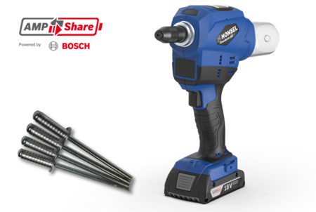 Batteriebetriebenes Setzgerät für Blindniete Rivdom eBZ 1