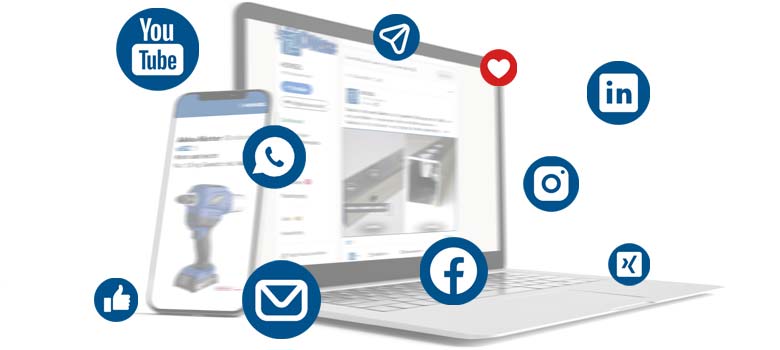 Teaser Newsletter und soziale Medien